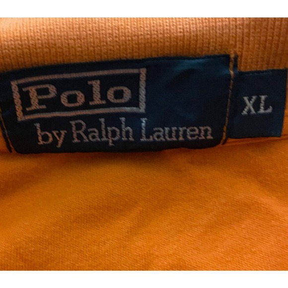 Ralph‎ Lauren Polo Shirt Mens Adult 2XL XXL Orange Green Pony Preppy Casual - Picture 2 of 5